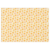 オレンジ色のスライスとハート テーブルクロス (正面(横))