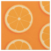 オレンジ色のスライスのオレンジ色の果実の生地 ファブリック (クローズアップ)