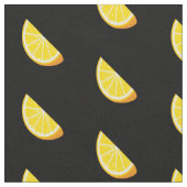 オレンジ色のスライスパターン ファブリック (クローズアップ)