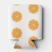 オレンジ色のスライスパターン 缶クーラー (裏面)