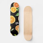 オレンジ色のスライス2 #pattern #trendy #style スケートボード (正面)