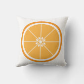 オレンジ色のスライス・フルーツ クッション (裏面)