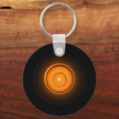 オレンジ色のセラミックサン キーホルダー (正面)