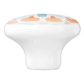 オレンジ色のセラミックノブのマロカンタイル セラミックノブ (側面)