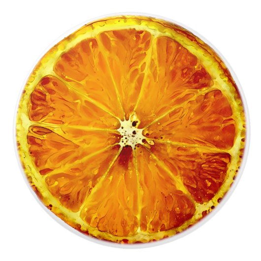 オレンジ色のセラミックノブ セラミックノブ (正面)