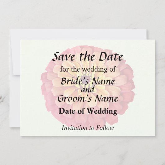 オレンジ色のゼニア セーブザデート (正面)