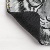 オレンジ色のタイガーアイズカラフル- Tiger Mouse pad マウスパッド (コーナー)