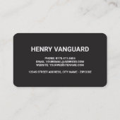 オレンジ色のタクシー 名刺 (裏面)