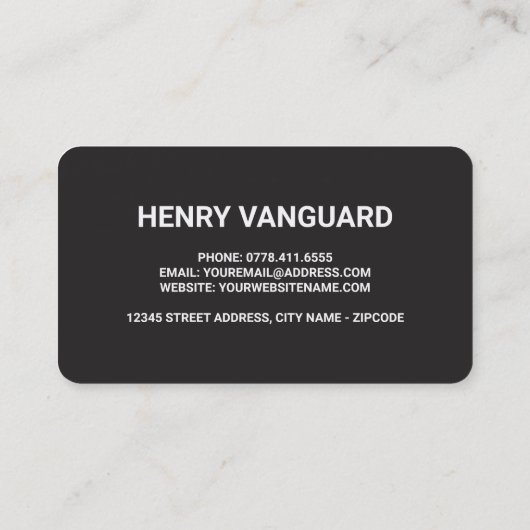 オレンジ色のタクシー 名刺 (裏面)