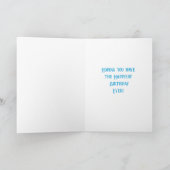 オレンジ色のタビー猫とひまわりの花とエンジェル カード (内部)