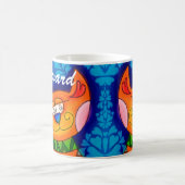 オレンジ色のタビー猫 コーヒーマグカップ (中央)