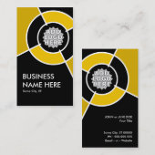 オレンジ色のターゲットロゴ 名刺 (正面/裏面)