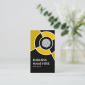 オレンジ色のターゲットロゴ 名刺 (スタンド正面)