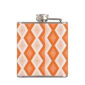 オレンジ色のダイヤモンドパターン フラスク (裏面)