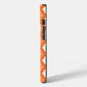 オレンジ色のダイヤモンドパターン Case-Mate iPhoneケース (裏面 / 左)