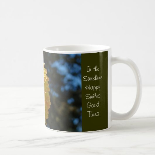 オレンジ色のダリアの花 コーヒーマグカップ 日向 (右)