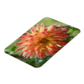 オレンジ色のダリア付き磁石 マグネット (左側)