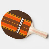 オレンジ色のダートボーストライプドの名前 卓球ラケット (横)