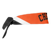 オレンジ色のチアリーダーの衣装 タイヘッドバンド (回転270)