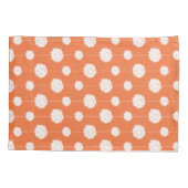 オレンジ色のチアリーダーpom pomパターン 枕カバー (裏面)