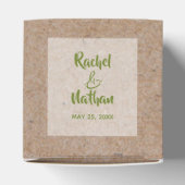 オレンジ色のチューリップオンクラフト2"パーティーの好意ボックス フェイバーボックス (上部)