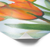 オレンジ色のチューリップ写真 フォトプリント            (角)