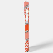 オレンジ色のチーター柄プリント Case-Mate iPhoneケース (裏面 / 左)