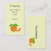 オレンジ色のツイスト 名刺 (正面/裏面)