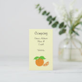 オレンジ色のツイスト 名刺 (スタンド正面)