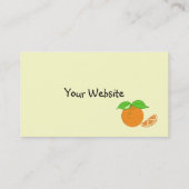 オレンジ色のツイスト 名刺 (裏面)