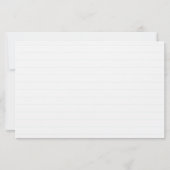 オレンジ色のツリー分岐水カラーノートカード（ライン付） (裏面)