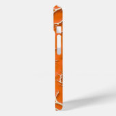 オレンジ色のテクスチャーiPhoneケース オーガニックパターン Case-Mate iPhoneケース (裏面 / 左)