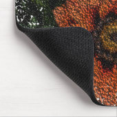 オレンジ色のデイジーボールマウスパッド マウスパッド (コーナー)