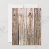 オレンジ色のデイジー バーンウッド セーブ・ザ・デートのお知らせ 招待状 (裏面)