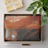 オレンジ色のデコパージュのフラッパー・フラムボイアンス・レディ 薄葉紙 (ギフト)