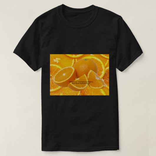 オレンジ色のデザイン - 元気なエネルギー Tシャツ (デザイン正面)