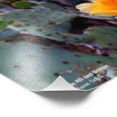 オレンジ色のトゲのナシの花 フォトプリント            (角)