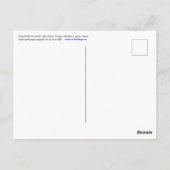 オレンジ色のトゲのナシの花 ポストカード (裏面)