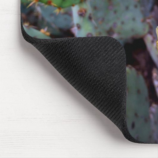 オレンジ色のトゲのナシの花 マウスパッド (コーナー)