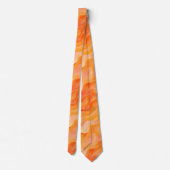 オレンジ色のドリームウェーブ ネクタイ (裏面)