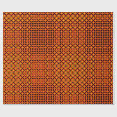 オレンジ色のドーナツ ラッピングペーパー (フラット)