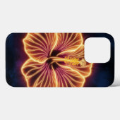 オレンジ色のネオンハイビスカスの花、オレンジハイビスカス Case-Mate iPhoneケース (裏面 (横))