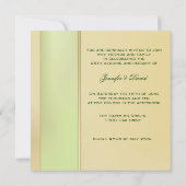 オレンジ色のハイビスカス 50周年結婚記念日 招待状 (裏面)