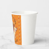 オレンジ色のハリネズミ葉が可愛 紙コップ (左)