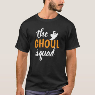 オレンジ色のハロウィンファミリーマッチング ザ・グール・スクワッド Tシャツ