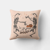 オレンジ色のハロウィン不気味シーズン クッション (裏面)