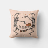 オレンジ色のハロウィン不気味シーズン クッション (正面)