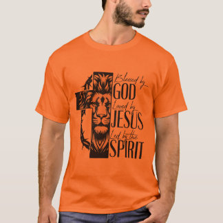 オレンジ色のハーフスリーブTシャツ Tシャツ