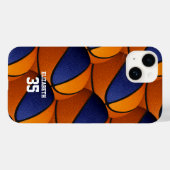 オレンジ色のバスチームが女の子をカラーにする Case-Mate iPhoneケース (裏面 (横))