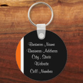 オレンジ色のバター色の キーホルダー (裏面)